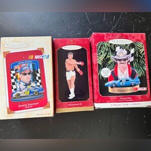 Hallmark Keepsake Ornament - Jimmie Johnson, Richard Petty, Muhammad Ali